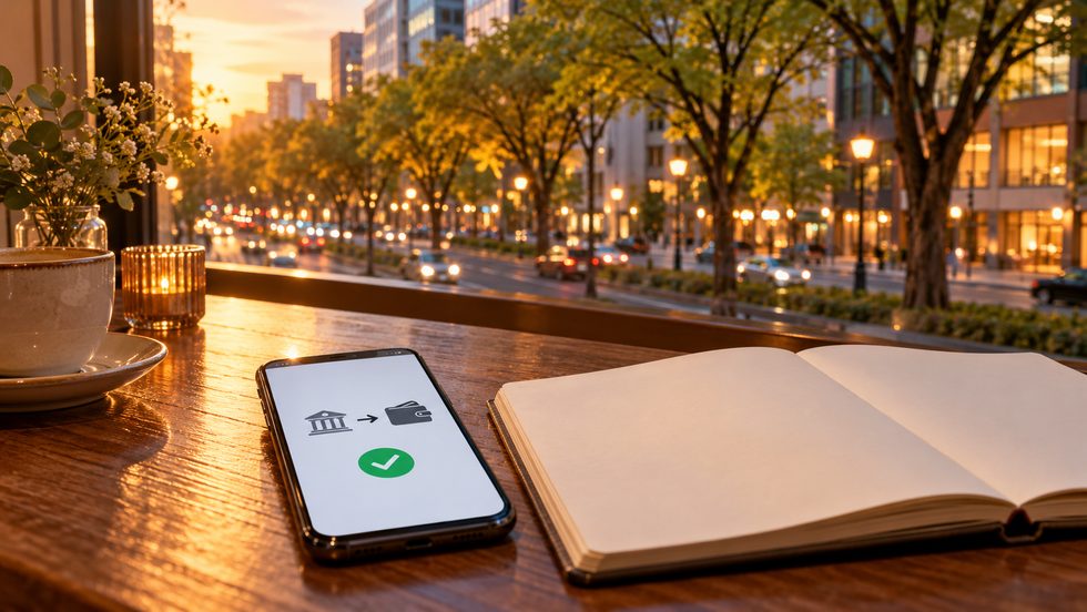 日払いの振込を確認するスマホの明細イメージ