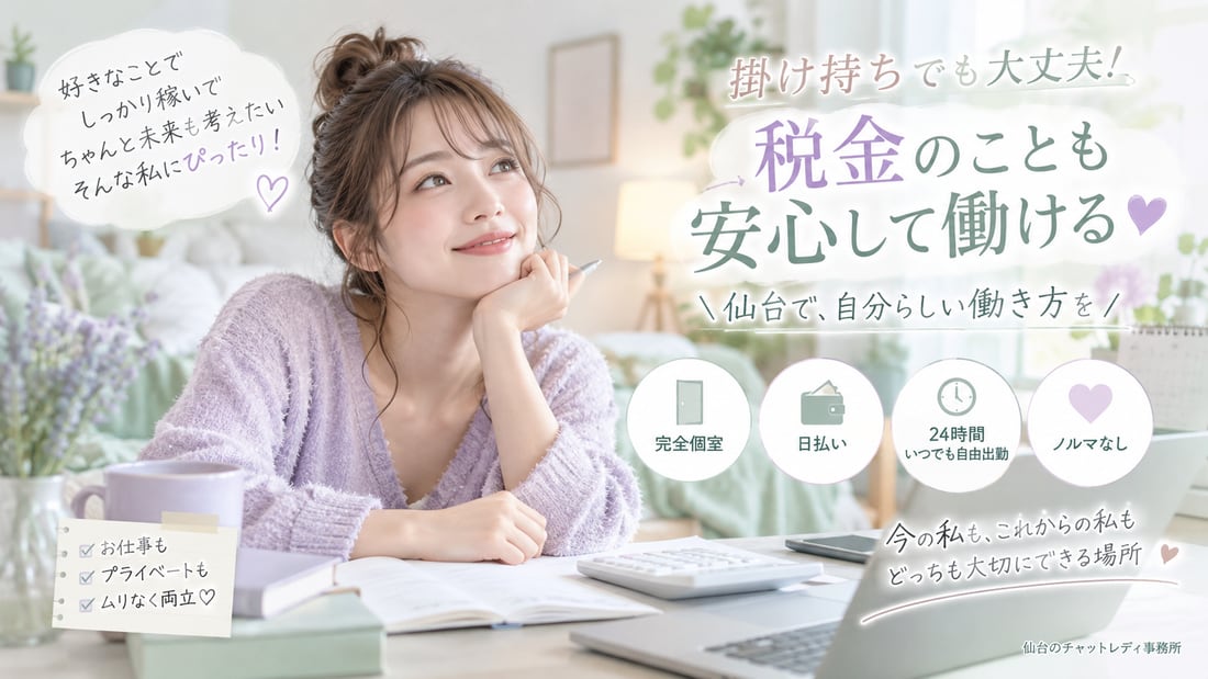 好きなことで しっかり稼いで ちゃんと未来も考えたい そんな私にぴったり!/掛け持ちでも大丈夫!