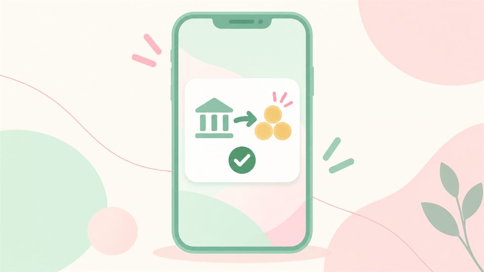 日払い振込の明細画面（スマホ）