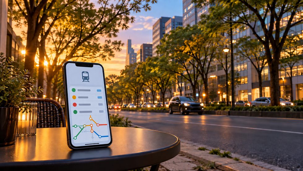 運行情報を確認するスマホ画面（JR東日本・仙台市交通局）